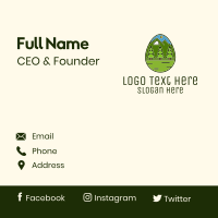 Outdoor Adventure Egg Business Card Design