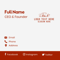 Fast Pickup Truck  Business Card Design