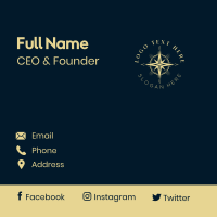 Navigation Compass Tool Business Card Design