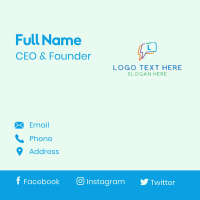 Speech Bubble Lettermark Business Card Design