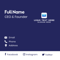 Chat Messaging Icon Business Card Design