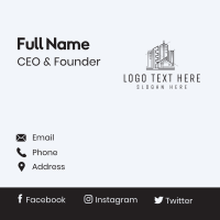 Building Construction Establishment Business Card Design