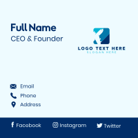 Airplane Logistics App Business Card Design