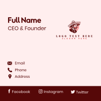 Spicy Chili Mustache Business Card Design