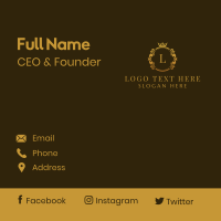 Royalty Luxury Lettermark Business Card Design