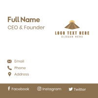 Ancient Pyramid Structure Business Card Design