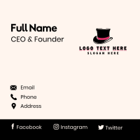 Magician Top Hat Business Card Design