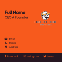 Baseball Cap Kid Character Business Card Design