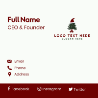 Christmas Tree Mascot  Business Card Design