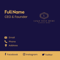 Upscale Company Brand Business Card Design