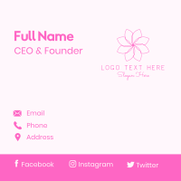 Flower Blossom Scent Business Card Design