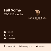 Gladiator Warrior Helmet Business Card Design