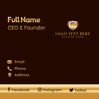 Diamond Gem Letter C Business Card Design