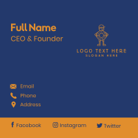 Donut Boy Character Business Card Design