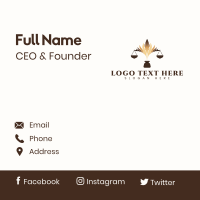 Legal Quill Ink Business Card Design