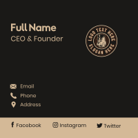 Gentleman Dog Bulldog Business Card Design