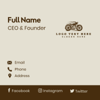 Motorbike Biker Mechanic Business Card Design