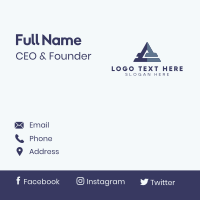 Software App Letter A Business Card Design