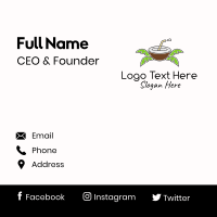 Coconut Juice Tropic  Business Card Design