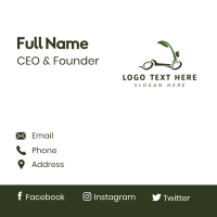 Fast Natural Scooter Business Card Design