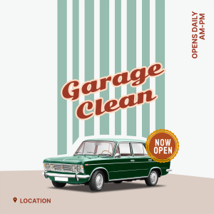 Garage Clean Instagram post