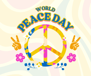 Hippie Peace Facebook post Image Preview