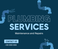 Plumbing Expert Services Facebook Post Design