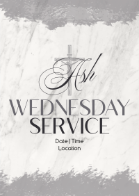 Ash Wednesday Simple Reminder Flyer Image Preview