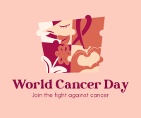 Fight Against Cancer Facebook Post Design