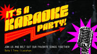 Sparkly Karaoke Party Video Image Preview