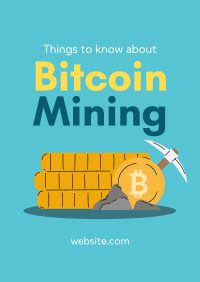 Bitcoin Mining Poster Design