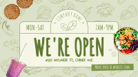 Vegan Monoline  Now Open Facebook Event Cover Image Preview