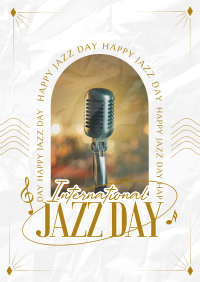 Elegant Jazz Day Poster Design