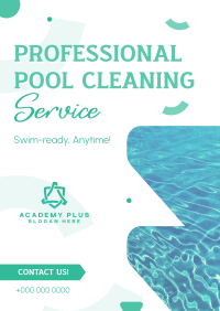 Professional Pool Cleaning Service Poster Image Preview