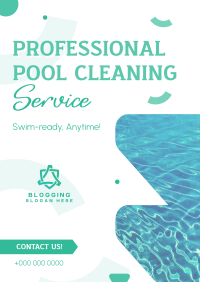 Professional Pool Cleaning Service Poster Image Preview