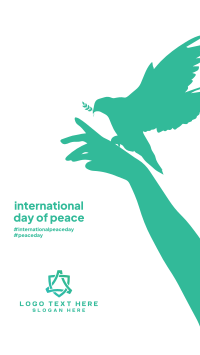 Day Of  Peace Hand Facebook Story Preview