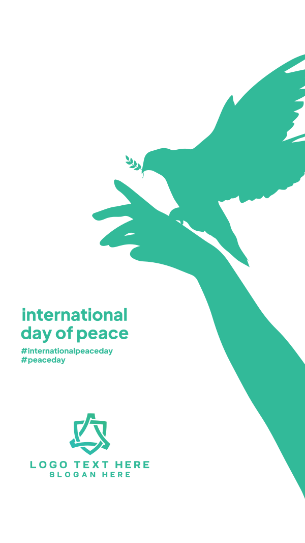 Day Of  Peace Hand Facebook Story Design Image Preview