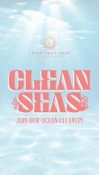 Clean Seas For Tomorrow Facebook Story Design