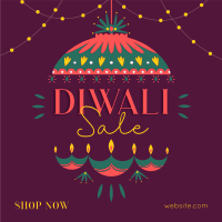 Diwali Lanterns Instagram post Image Preview