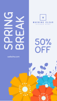 Spring Break Sale Facebook Story Design