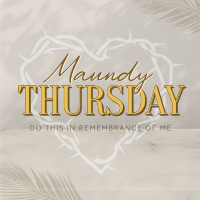 Minimalist Maundy Thursday Instagram post Image Preview