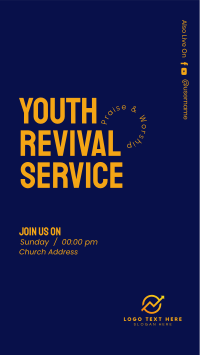 Youth Revival Service Facebook Story Design