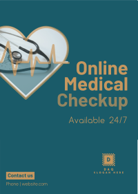 Online Medical Checkup Flyer Design