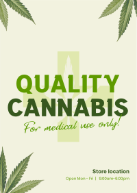 Quality Cannabis Plant Flyer Design