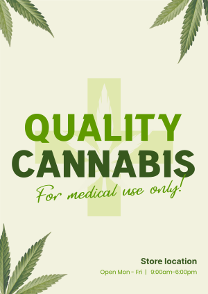 Quality Cannabis Plant Flyer Image Preview