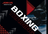 Join our Boxing Gym Postcard Design