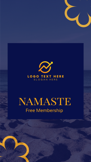 Namaste Yoga Membership Facebook story Image Preview