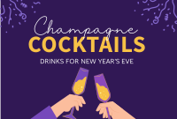 Cheers To New Year Pinterest board cover Image Preview
