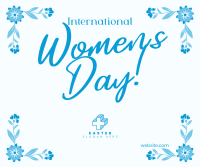 Women's Day Floral Corners Facebook post Image Preview