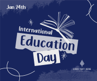 Education Day Awareness Facebook Post Design